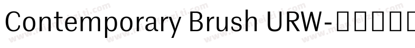 Contemporary Brush URW字体转换
